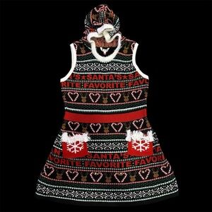 Women’s Embellished Ugly Christmas Sweater With Jingle Bells Size XXL